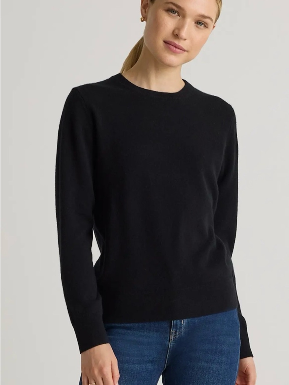 Quince Mongolian Cashmere Crewneck Sweater, l100% cashmere sz medium
